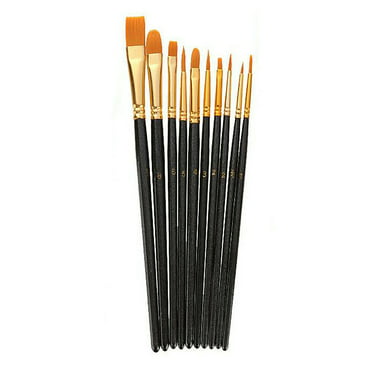 12pcs/Set Artist Paint Brush Nylon Hair Watercolor Acrylic Painting Oil F5V8